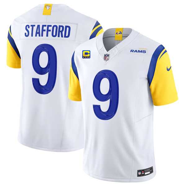 Men & Women & Youth Los Angeles Rams #9 Matthew Stafford White 2023 F.U.S.E. With 4-Star C Patch Vapor Untouchable Limited Football Stitched Jersey